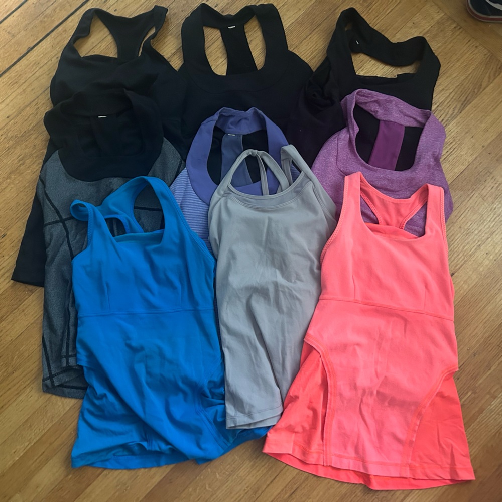 Bundle Lot of 8 eight lululemon tank tops 4